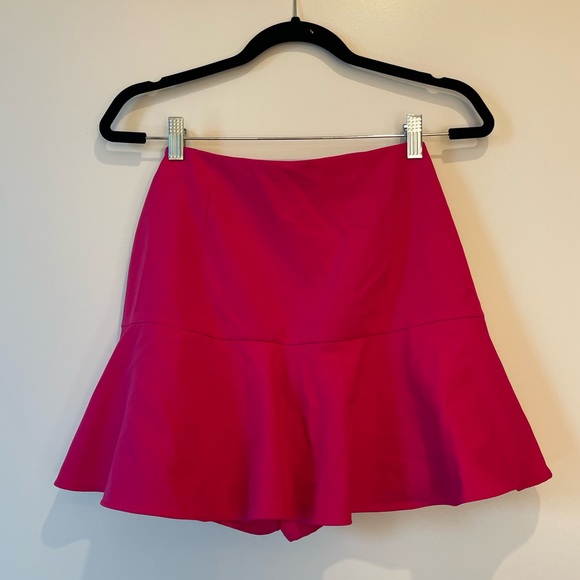 ZARA Hot Pink Bow Mini Skort - Picture 4 of 4